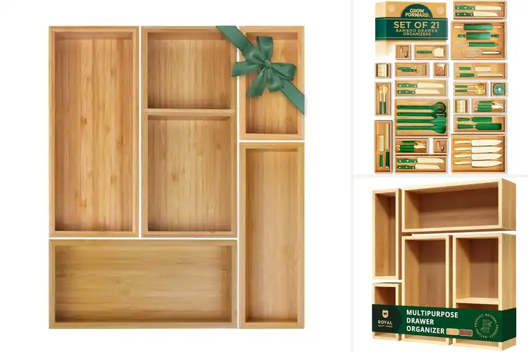 Detailed view of Best Bamboo Drawer Organizers