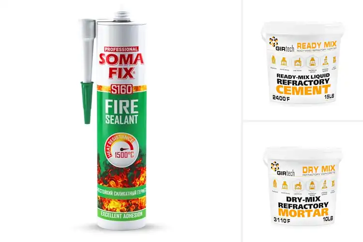 Detailed view of Best Barbecue Stove Refractory Mortar