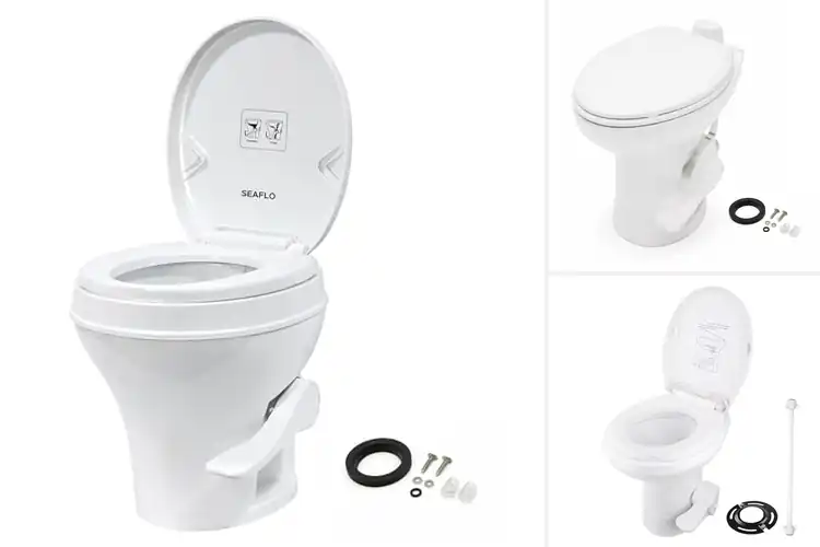 Detailed view of Best Full-Coverage Flush RV Toilets