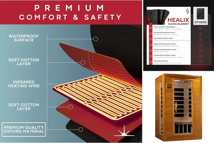 Detailed view of Best Health And Wellness Infrared Sauna