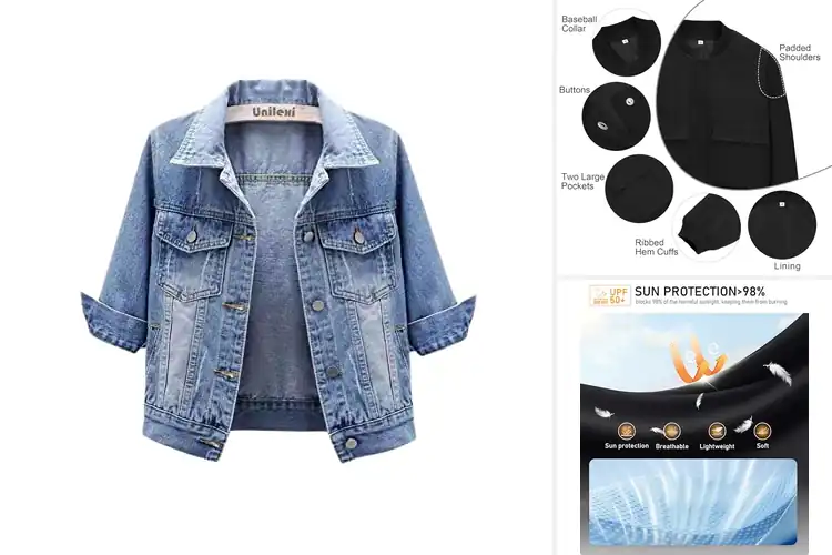 Detailed view of Best Lightweight Cropped Jackets