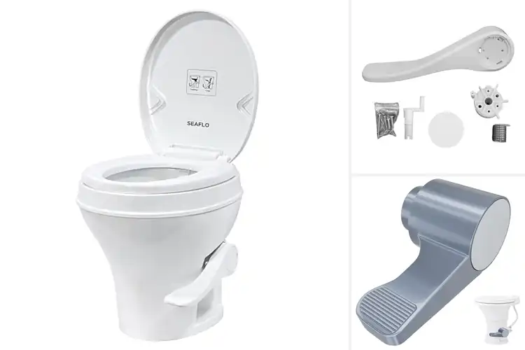 Detailed view of Best Pedal Flush RV Toilets