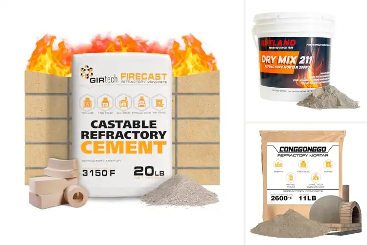 Detailed view of Best Pizza Oven Refractory Mortars