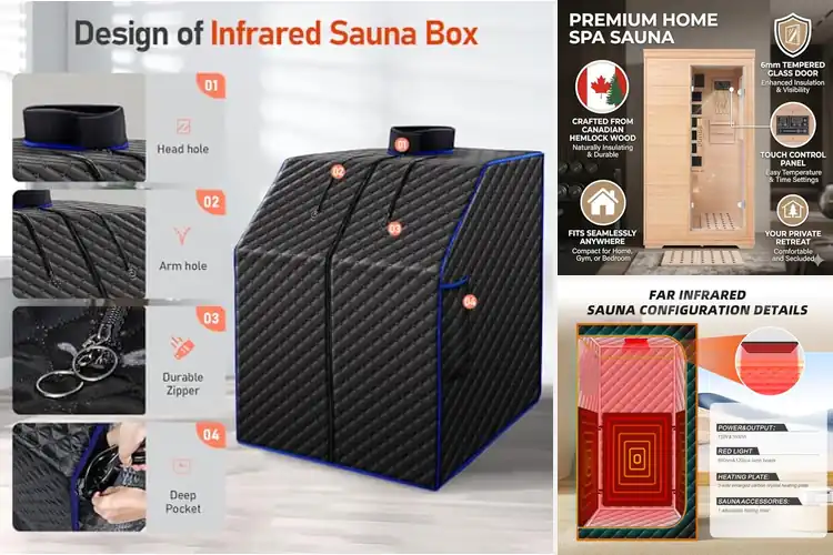 Detailed view of Best Quick Heating Infrared Sauna