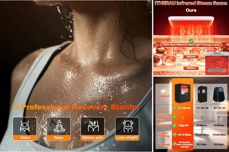Detailed view of Best Quick Install Infrared Sauna