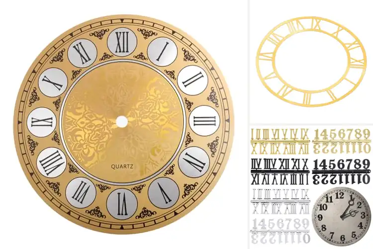 Detailed view of Best Roman Numeral Clock Dials