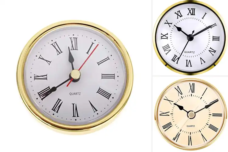 Detailed view of Best Roman Numeral Quartz Clock Inserts