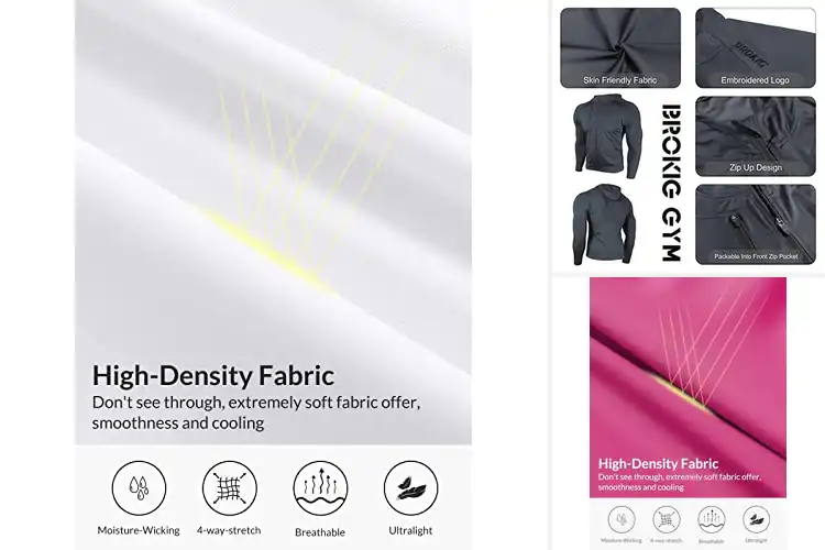 Detailed view of Best Running Hoodie Jackets
